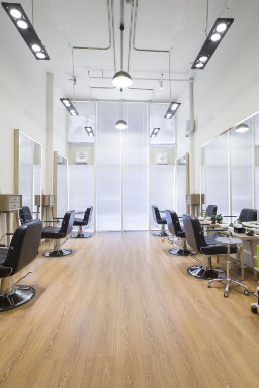 Lighting and electrical installations for barber shop