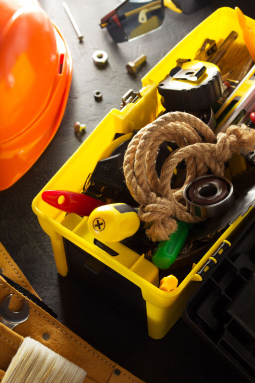 Toolbox for professional handy man services